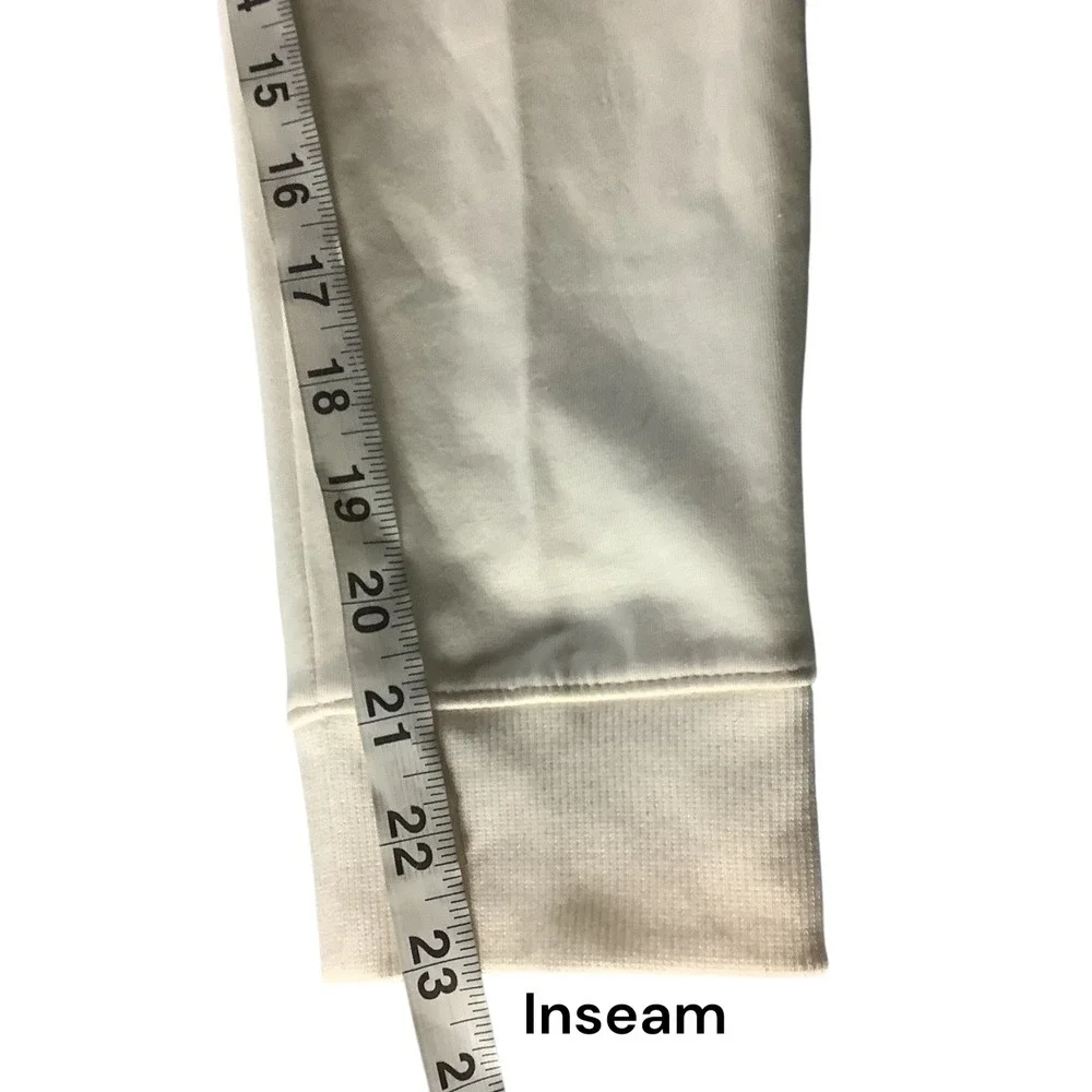Old Navy Active Girls Jogger Pants Dynamic Fleece‎ Beige Size M/8 Zip Pockets